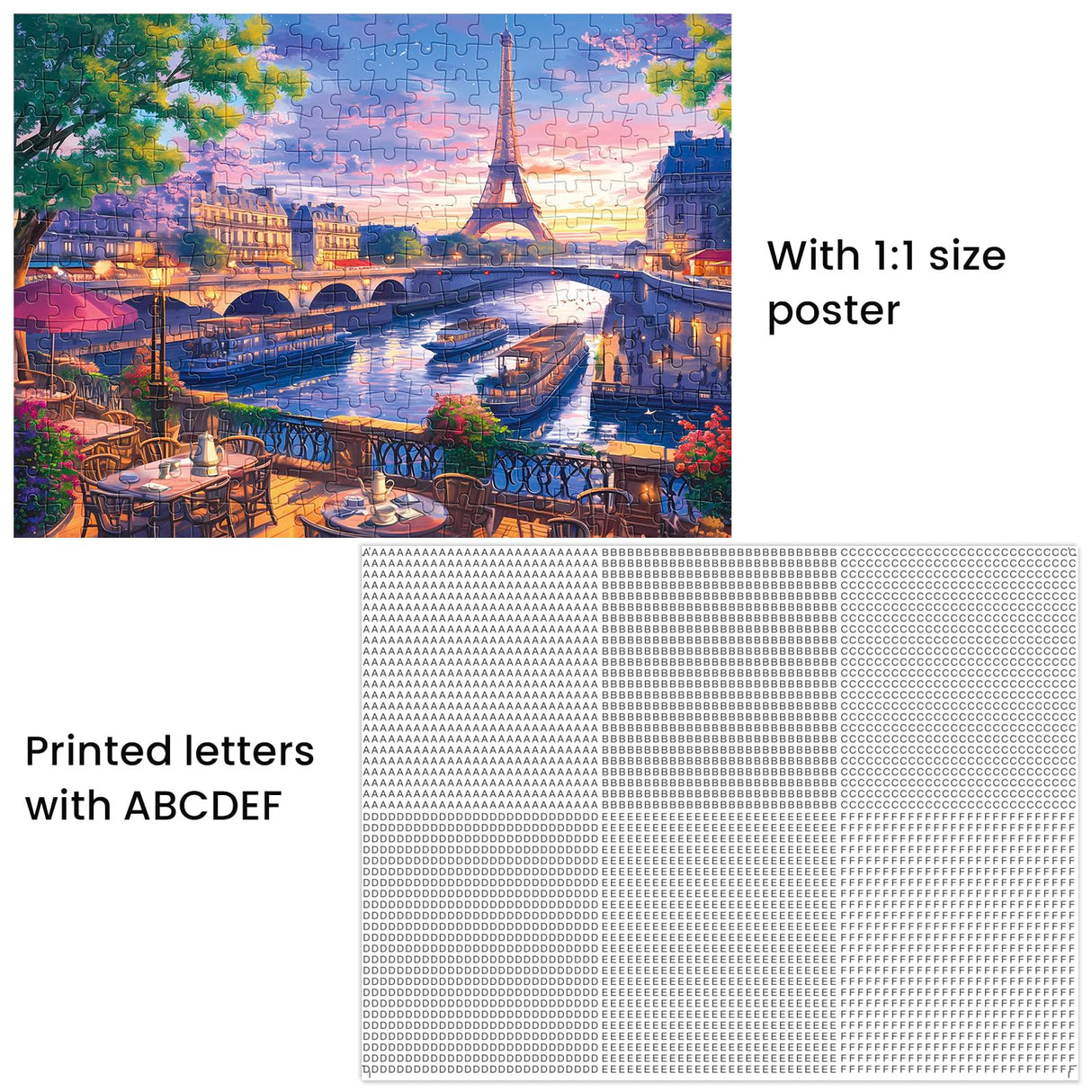 300 Piece Puzzle for Adults-Blooming Paris | Recycled Cardboar Jigsaw Puzzles 300 Pieces | Challenging Family Activity Great Gift Idea for Family Friends | Difficult Puzzles Size 20.5X 15 inches Edsjegn