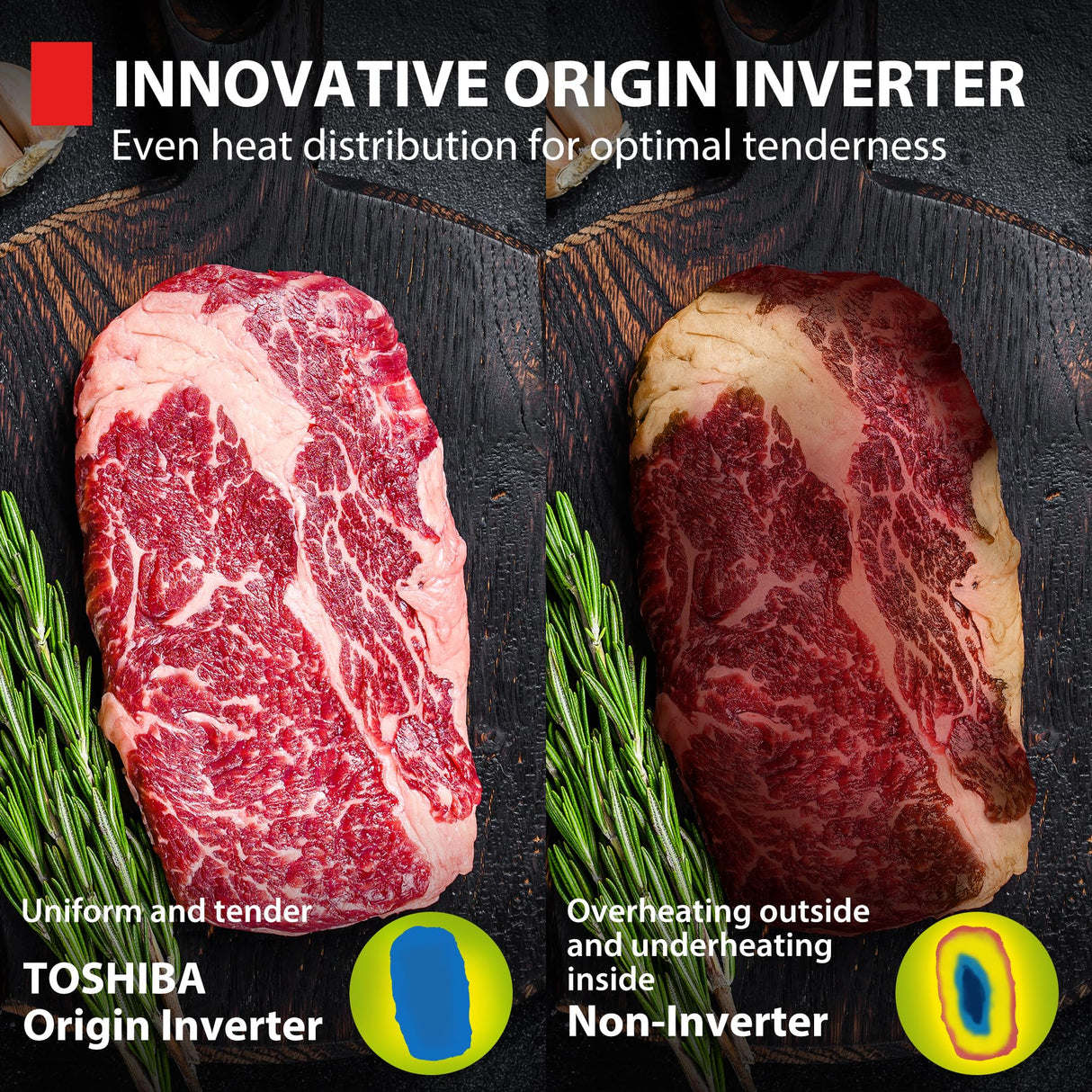 TOSHIBA ML4-EM22PAIT(SS) Countertop Microwave Oven with Sensor Cook, 6 Auto Menus, Origin Inverter, Child Lock, 2.2 Cu Ft for Large Family, 16.5 Inch Removable Turntable, 1200W, Stainless Steel TOSHIBA