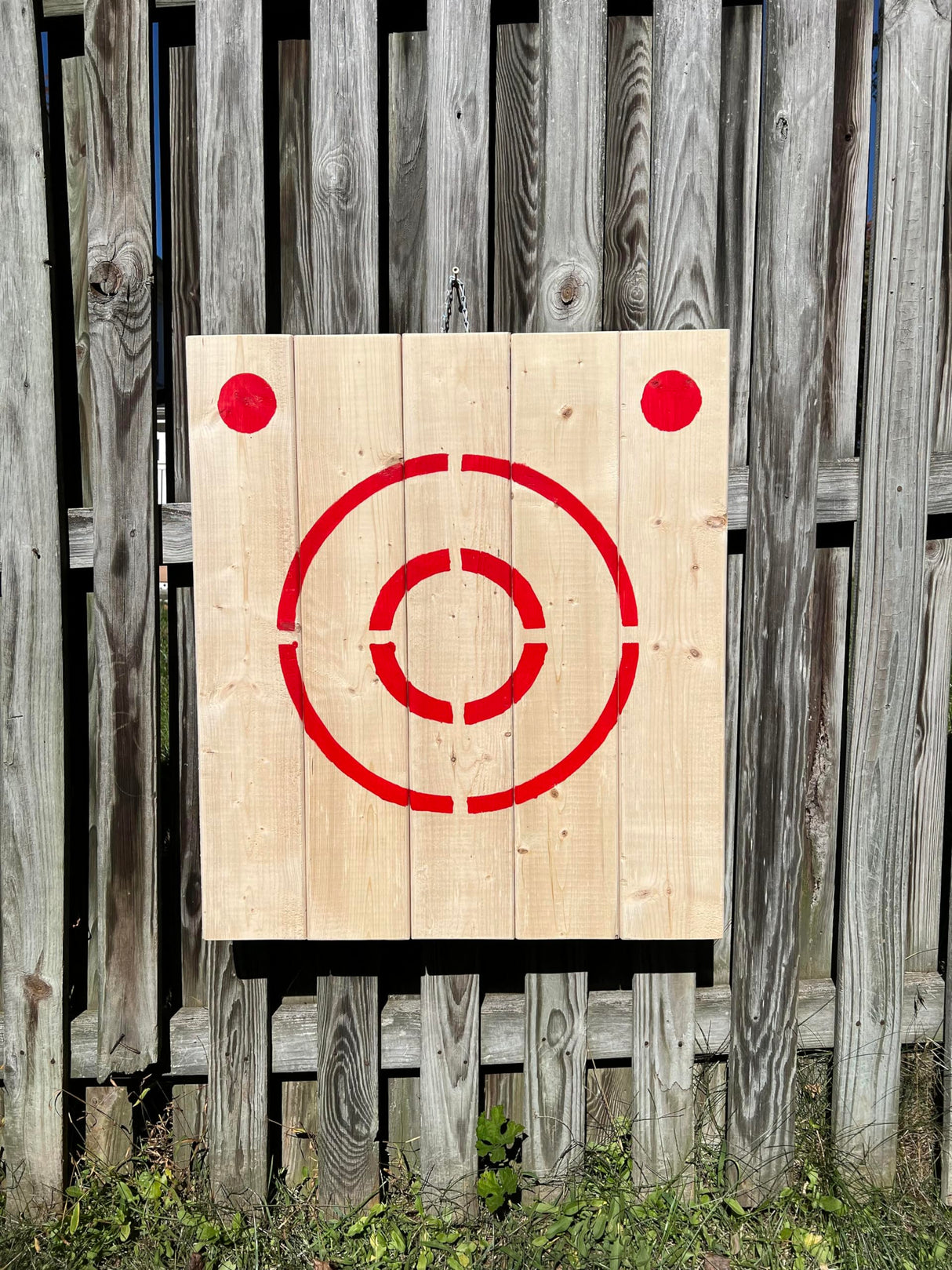 Wooden Foldable Axe and Knife Throwing Target with Stand WoodArtSupply