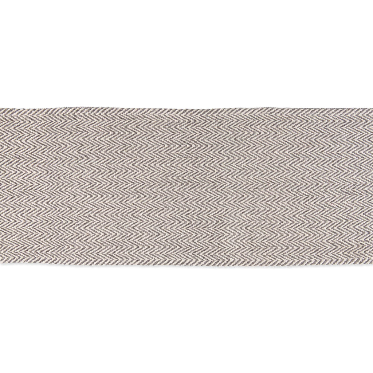 DII Woven Basic Tabletop Collection Chevron Table Runner, 15x72, Gray DII