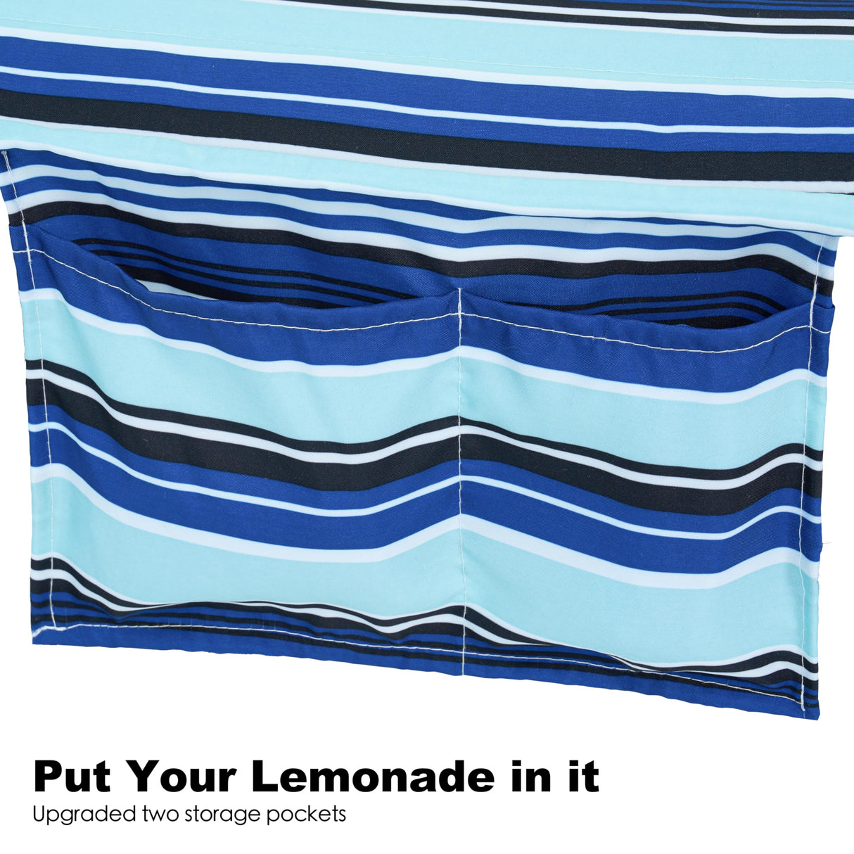 Gafete 2 Person Hammocks for Outside, Double Quilted Fabric Outdoor Hammock with Spreader Bar, Large Removable Pillow, Storage Pockets, Carabiners, Max 475 lbs Capacity (Catalina Beach) gafete