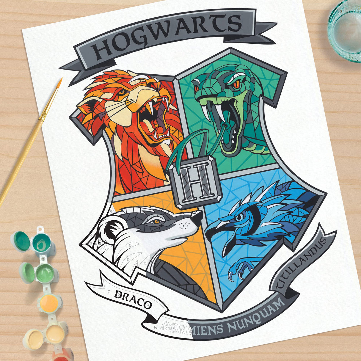 PaintWorks Hogwarts Harry Potter Paint by Number Kit for Adults and Kids Dimensions