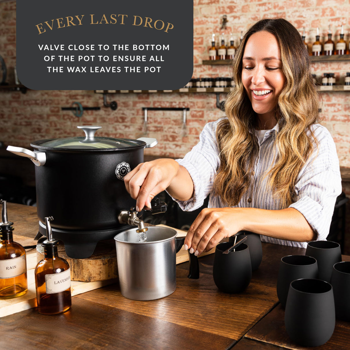 Craft & Venture Wax Melter for Candle Making - Candle Wax Melting Pot Holds 7qts (14lbs) of Wax – Soap Melter for soap Making Supplies - Easy Pour Candle Maker for Candle Making Supplies Craft & Venture