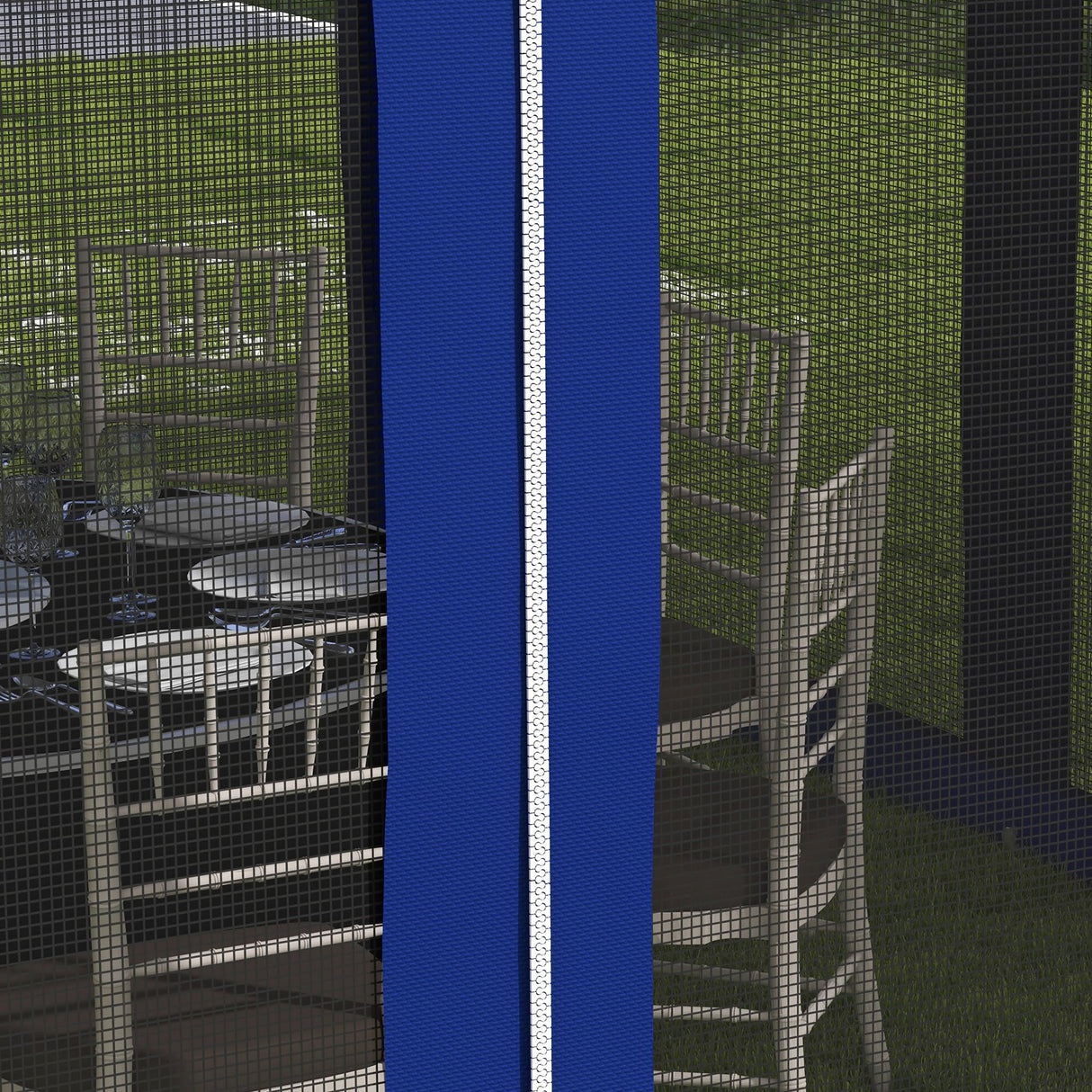 Outsunny 11' x 11' Pop Up Canopy, Outdoor Patio Gazebo Shelter with Removable Zipper Netting, Instant Event Tent w/ 114 Square Feet of Shade and Carry Bag for Backyard, Garden, Blue Outsunny