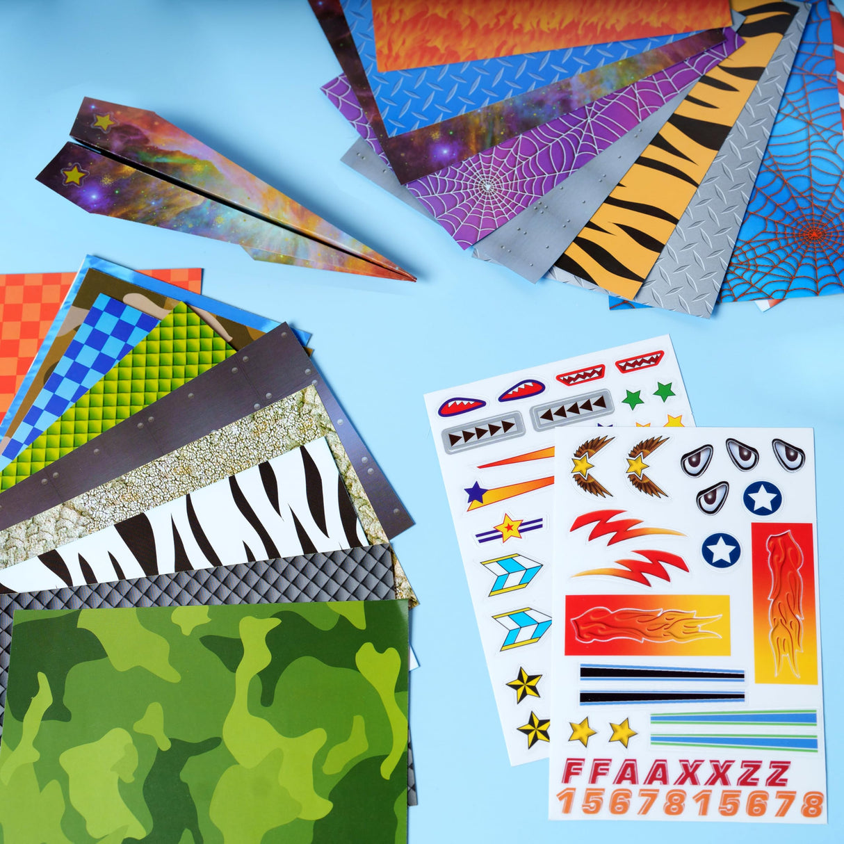 Creativity for Kids Paper Airplane Squadron - Create 20 Paper Airplanes, Crafts for Boys and Girls, Stocking Stuffers and Gift for Boys, Kids Activities (Ages 6+) Faber-Castell