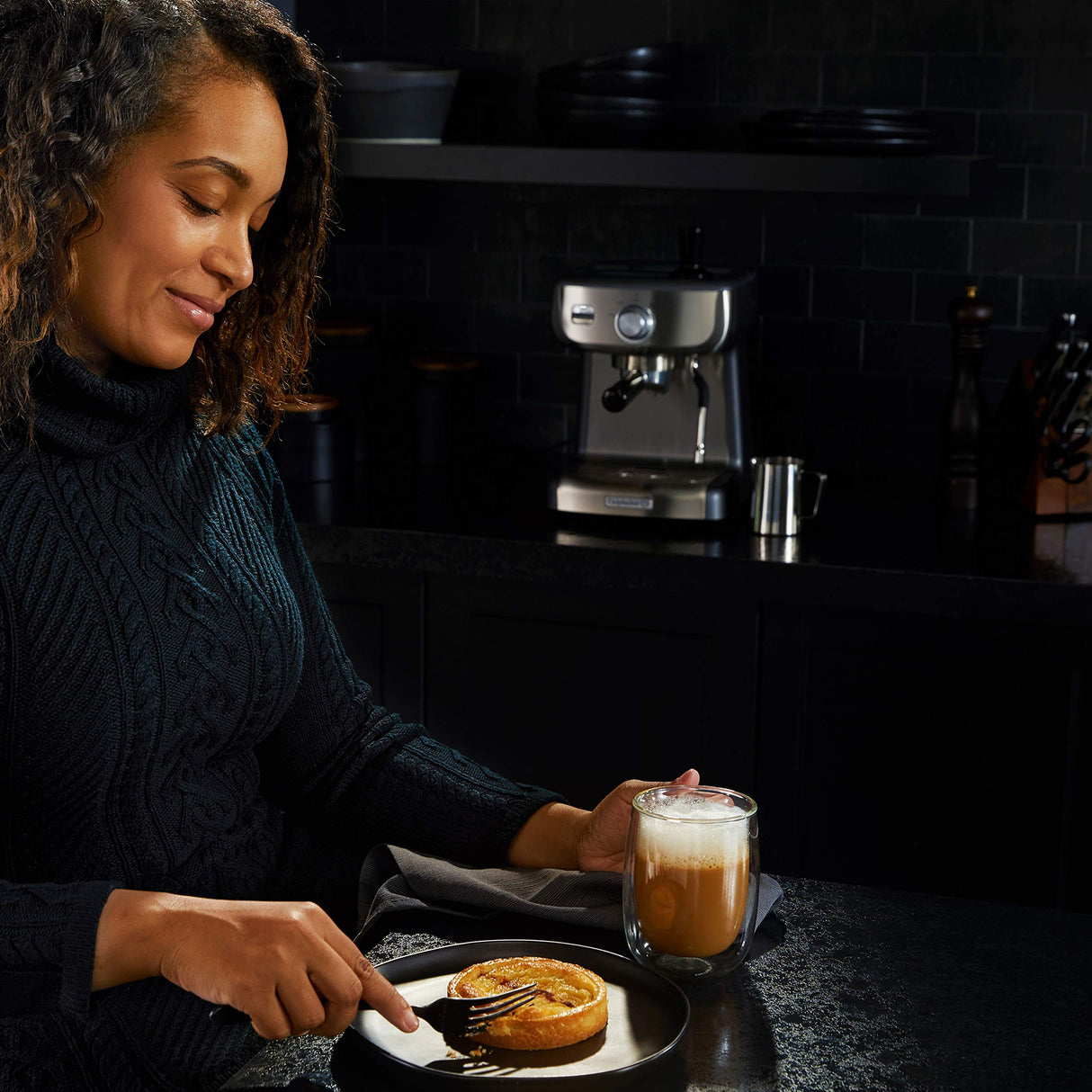 Calphalon BVCLECMP1 Temp iQ Espresso Machine with Steam Wand, Stainless Calphalon