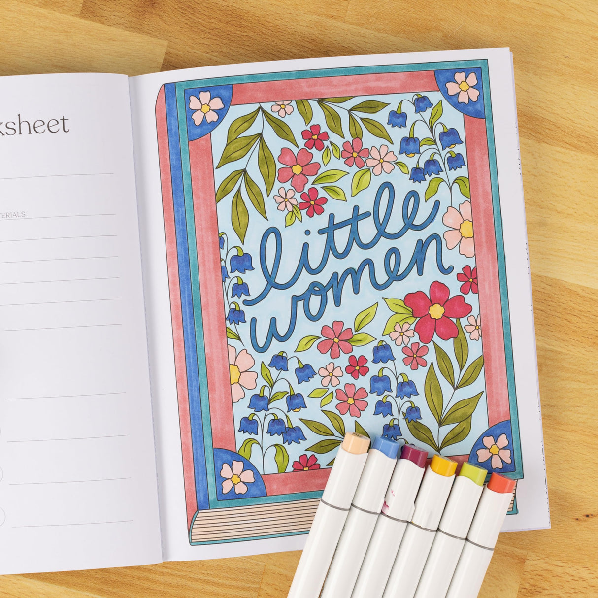 All Booked Up Coloring Book, 8.5x10 inches, 40 Coloring Pages by Elyse Breanne Design Elyse Breanne Design