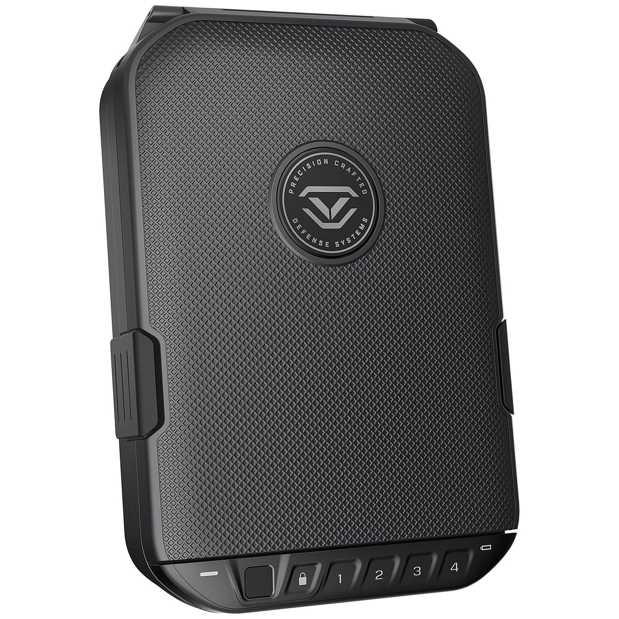 VAULTEK LifePod 20 Full-Size Biometric Lockable Weatherproof Case with Built-in Lock, Steel Security Cable, & TSA Handgun Case or Car Safe, Portable Travel Pistol Safe/Titanium Gray/Biometric VAULTEK