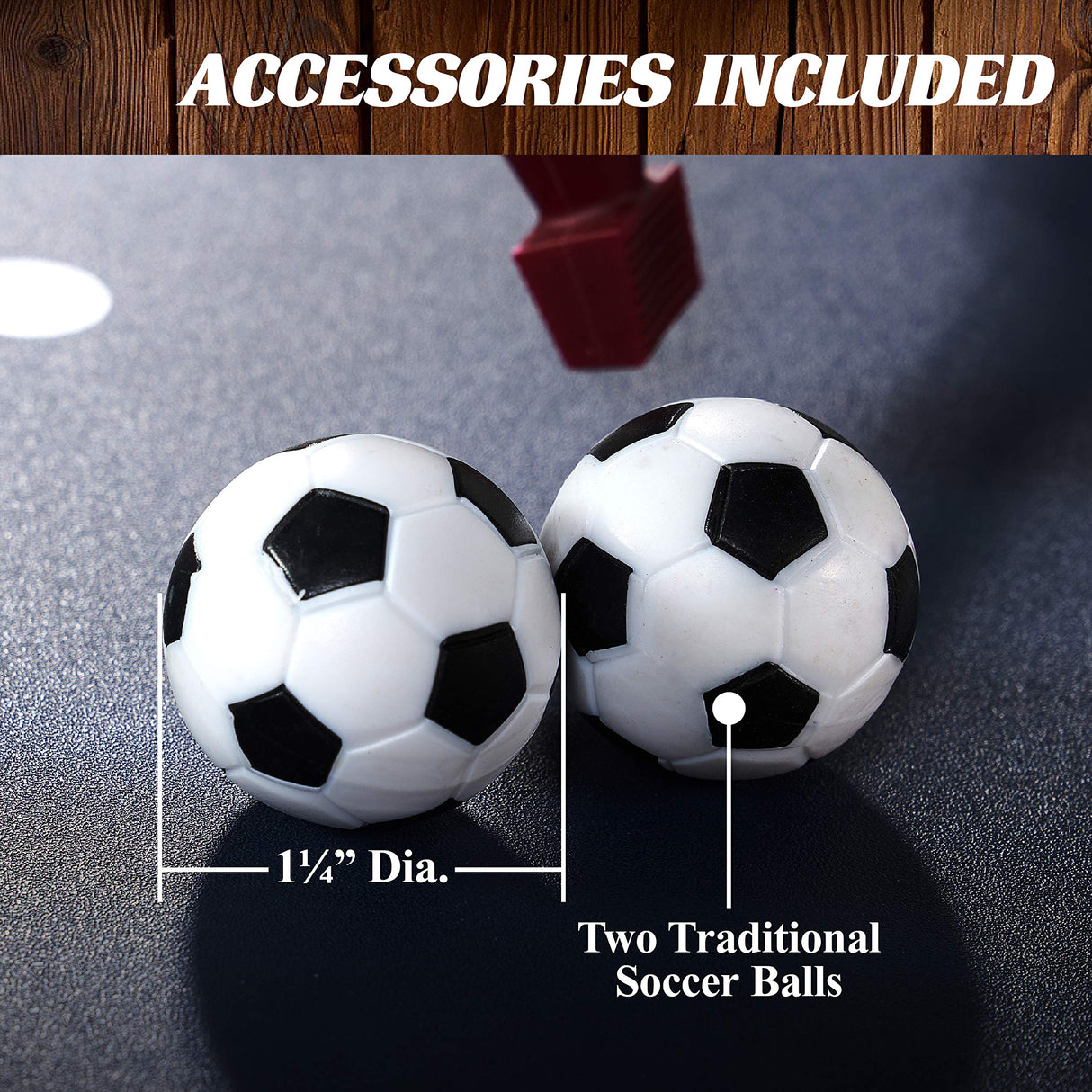 Barrington Billiards Brooks 48 Inch Foosball Table, Black/Brown Barrington Billiards