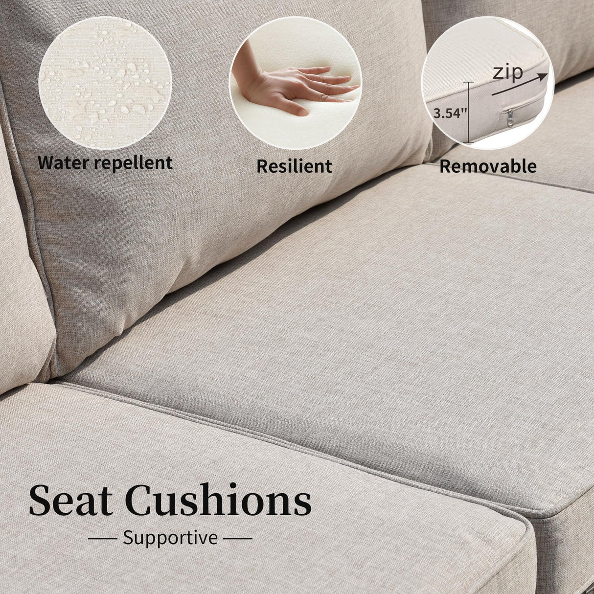 HOOOWOOO 11 Piece Patio Sectional Furniture Set with Fire Pit Table,Modern Wicker Outdoor Conversation Sofa Sets,Weather Resistant Modular L Shaped Outside Couch Swivel Chair Set(Beige) HOOOWOOO