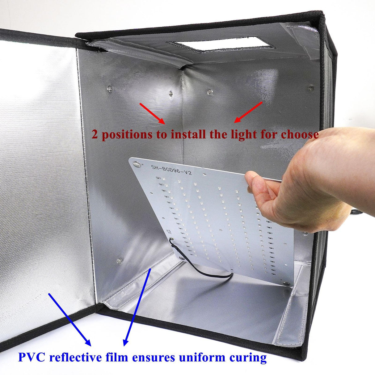 Upgrade UV Resin Curing Box with Adjustable Brightness 48W 395nm UV Curing Light Smart Time Control UV Cure Station DIY Curing Enclosure for SLA/DLP/LCD 3D Printer Solidify Photosensitive Resin HOCENWAY