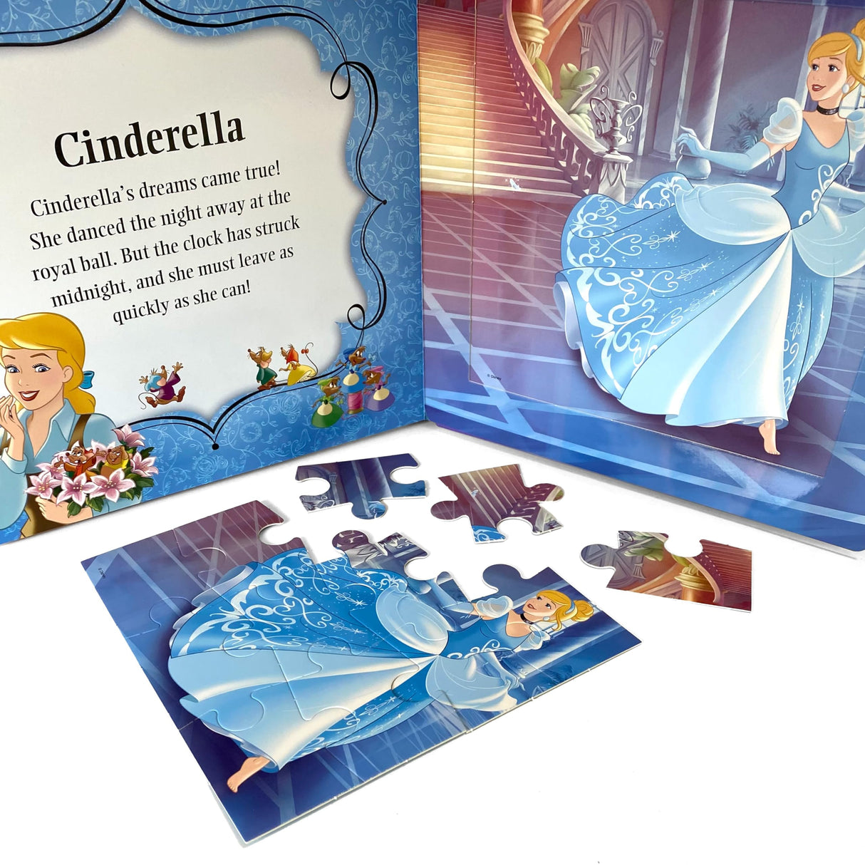 Disney Princess My First Puzzle Book - Jigsaw Puzzles for kids, 10-page board book, 5 puzzles to enjoy Phidal