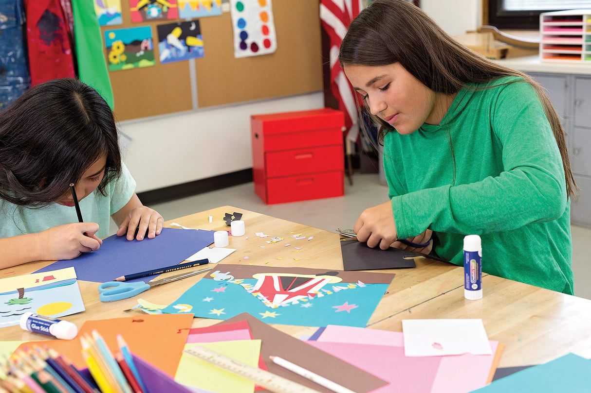 Tru-Ray Heavyweight Construction Paper, Cool Assorted Colors, 12" x 18", 50 Sheets (102943) Tru-Ray