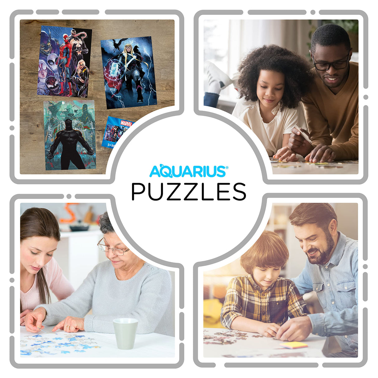 AQUARIUS - Marvel 500 Piece Jigsaw Puzzles | Set of 3 Puzzles AQUARIUS