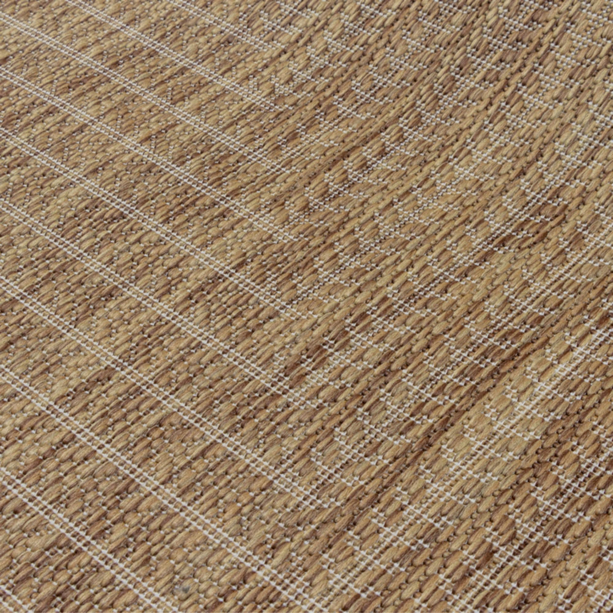 Adiva Rugs Outdoor Indoor Area Rug, Weather Resistant, Easy to Clean, Stain Resistant Floor Mat for Dining Room, Backyard, Deck, Patio (Wooden, 5' x 7') Adiva Rugs