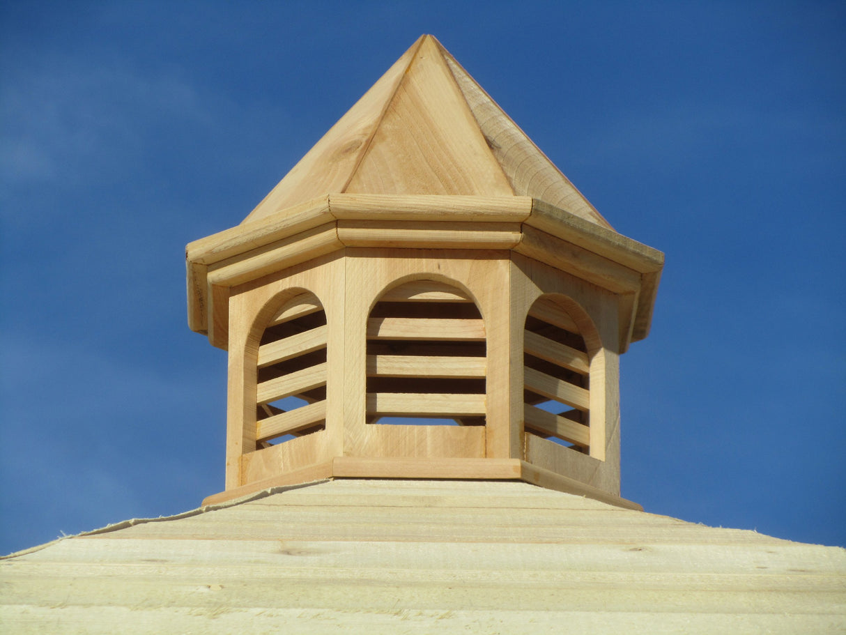 SamsGazebos English Cottage Garden Octagon Cupola, 15" x 15" x 18" Tall, Unfinished SamsGazebos