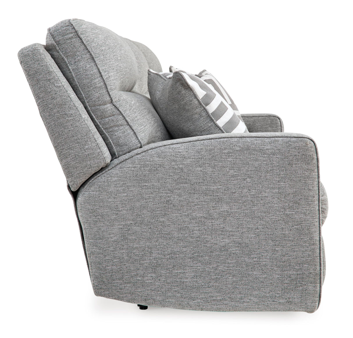 Signature Design by Ashley Biscoe Casual UV Resistant Power Reclining Sofa with Adjustable Headrest and USB Ports, Light Gray Signature Design by Ashley