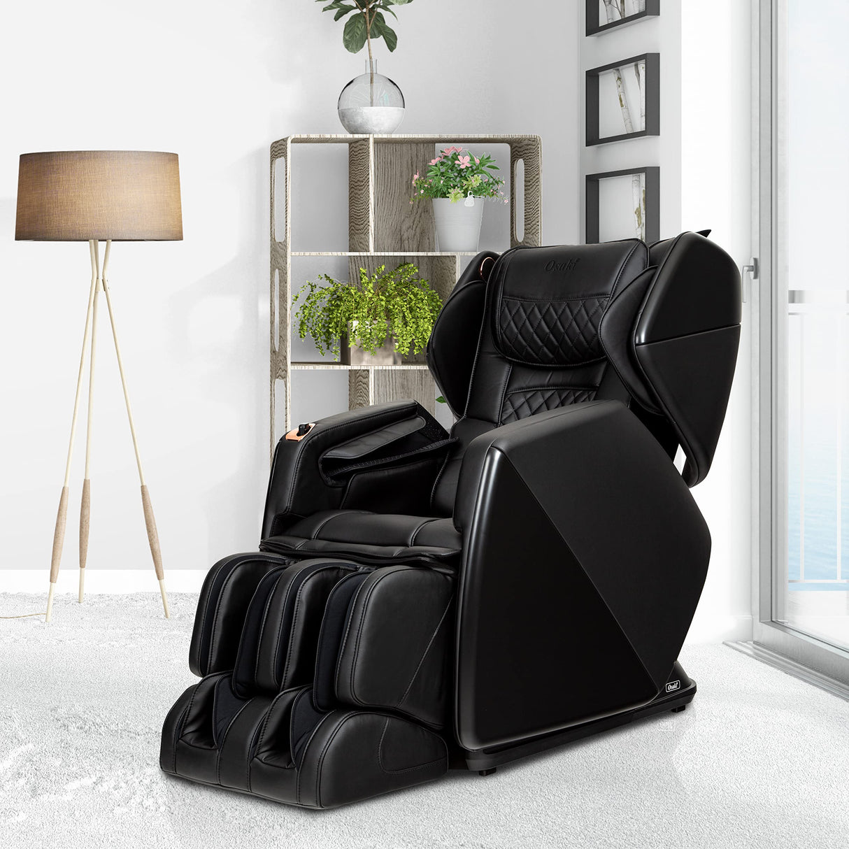 Titan Osaki OS-Soho II | Black | Massage Chair | J-Track 4D Massage | Smart Computer Body Scanning | Zero Gravity Reclining | Space Saving | Foot Roller | Calf Heating Titan