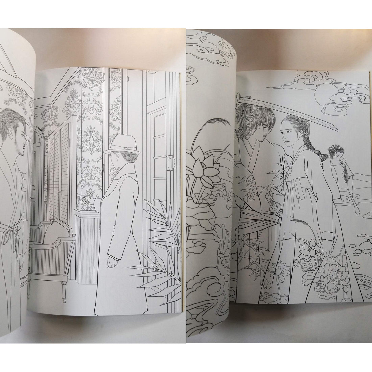 Mr. Sun Shine Coloring Books for Adults Relaxation Color Therapy 40 Famous Scenes in The Drama Korean TV Show Classic 108page Mr. Sun Shine
