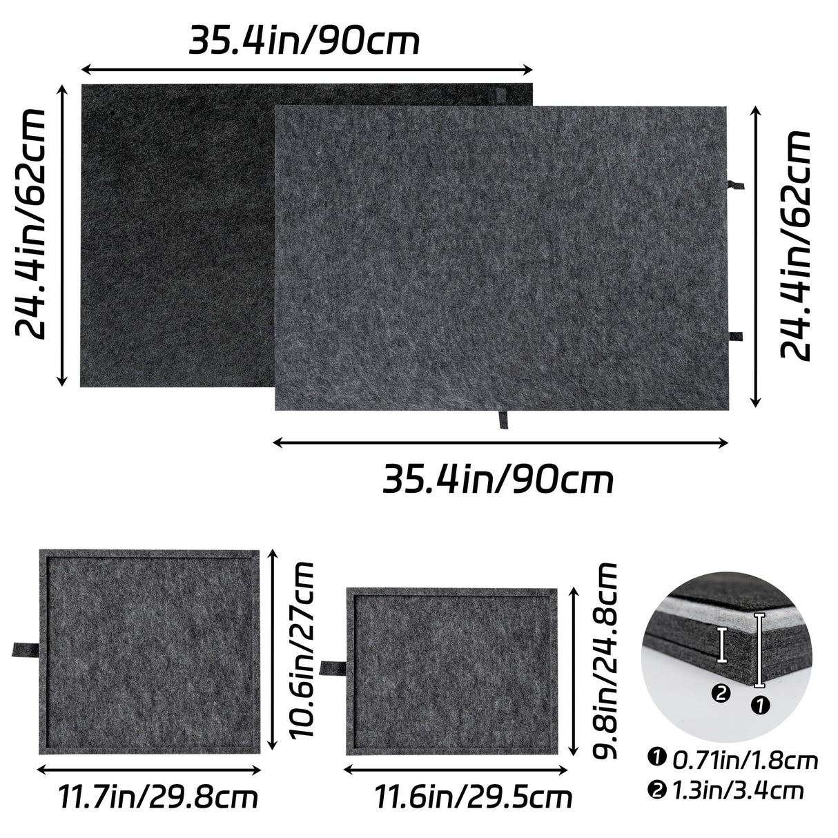 Lavievert 2-in-1 Reversible Puzzle Board with 6 Drawers & Cover Mat, Lightweight Double-Sided Felt Puzzle Plateau for Adults & Kids, Portable Jigsaw Puzzle Table for Games Up to 1500 Pieces LAVIEVERT