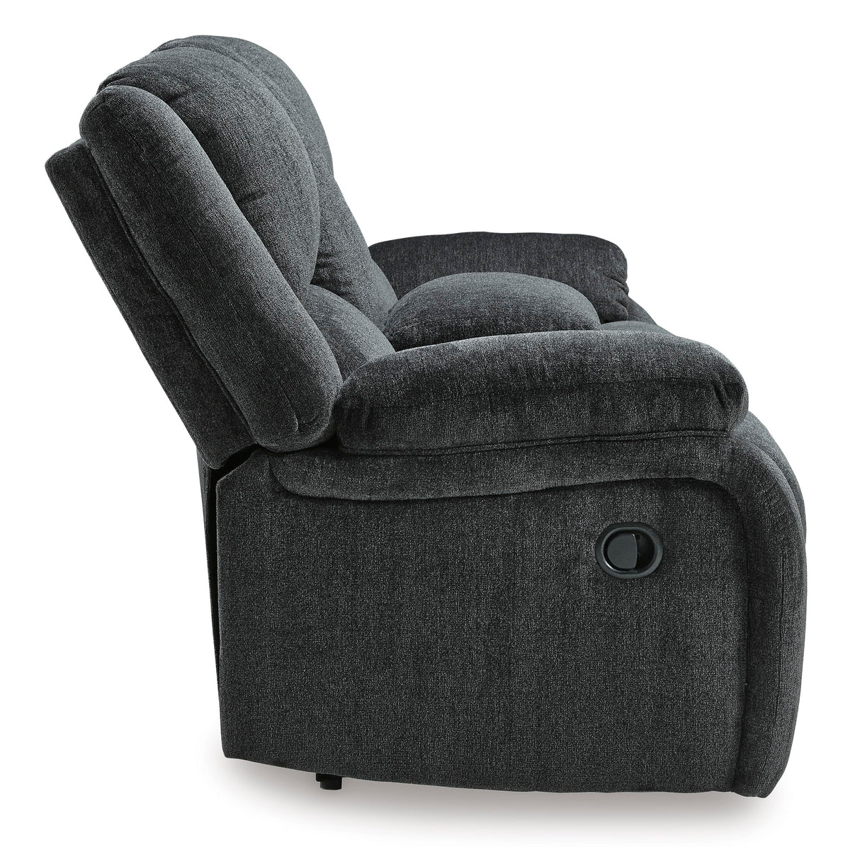 Signature Design by Ashley Draycoll Contemporary Double Reclining Manual Loveseat with Center Console, Dark Gray Signature Design by Ashley