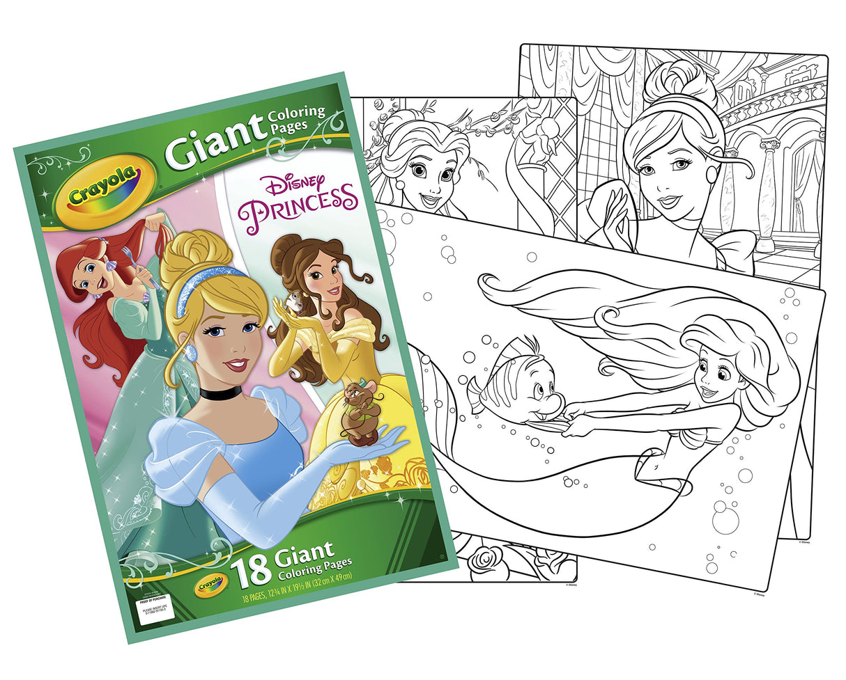 Disney Princess Giant Coloring Pages Crayola
