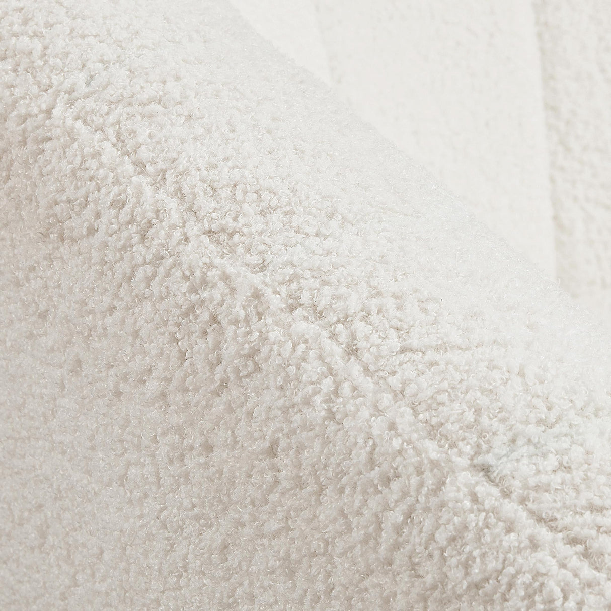 Yaheetech Sherpa Fabric Accent Chair, Modern Cozy Vanity Chair with Gold Metal Legs, Boucle Fabric Armchair with Removable Seat Cushion for Living Room Bedroom Office Guest Room, Ivory Yaheetech