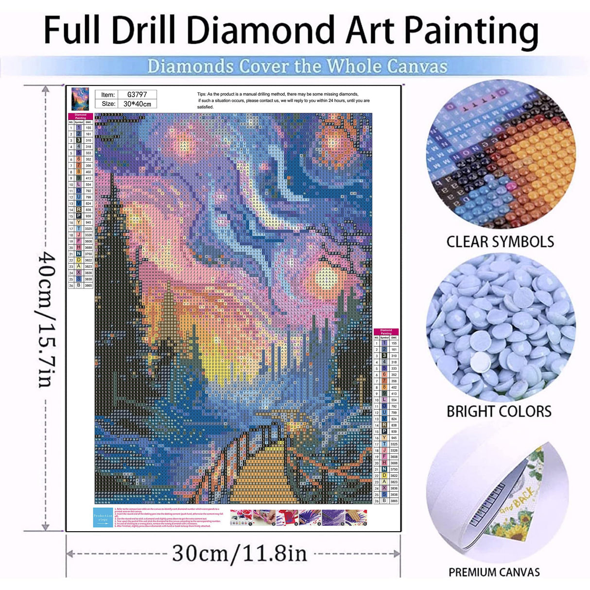 Starry Sky Diamond Painting Kits for Adults - Starry Night Diamond Art Kits for Adults, Round 5D Abstract Landscape Gem Art Kit for Adult DIY Crafts Kit for Home Wall Decor Gifts (16x12 inch) xackcme