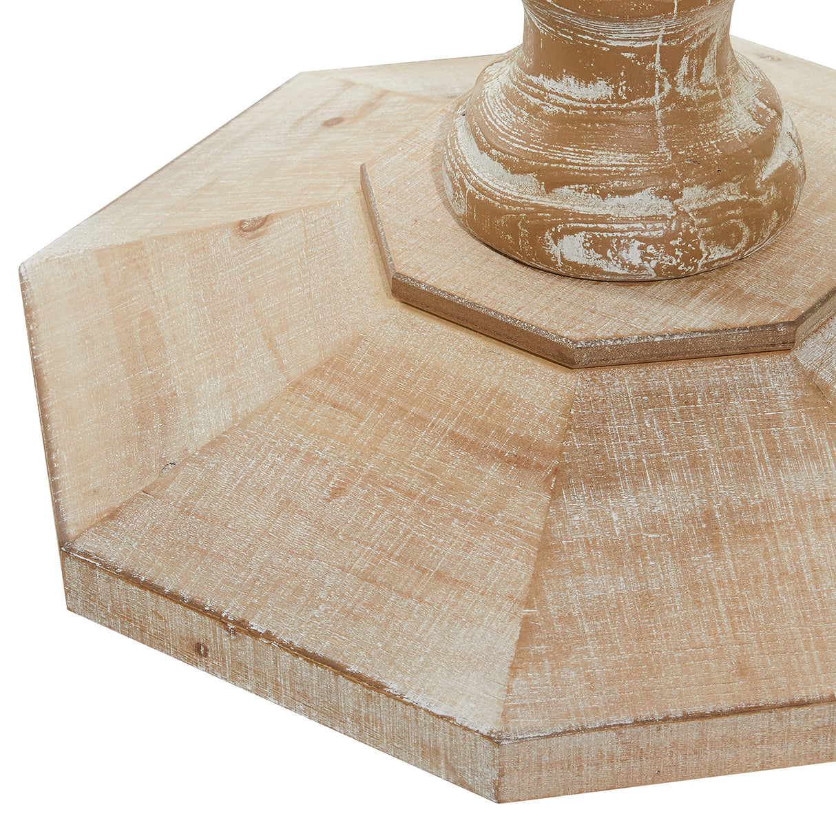 Deco 79 Wood Scroll Handmade Side End Accent Table Intricately Carved End Table, Side Table 28" x 28" x 30", Brown Deco 79