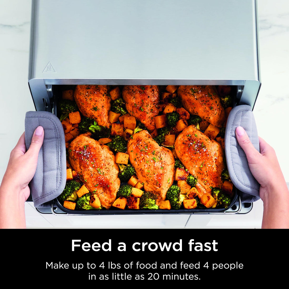 Ninja Flip Toaster Oven&Air Fryer, 8-in-1 Functionality, Flip Up&Away Capability for Storage Space, LargeCapacity, Air Fry Basket, SheetPan, Wire Rack&Removable Crumb Tray, Stainless,1800 watts, SP151 Ninja