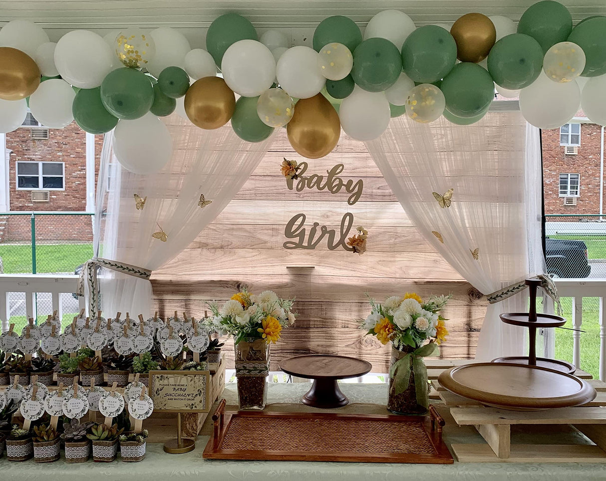 BINQOO 7x5ft Retro Wood Wall Background Rustic Autumn Wooden Wall Background Farm Barn Western Cowboy Wooden Backdrop Props for Baby Shower Birthday Easter Party Eve Studio Props BINQOO