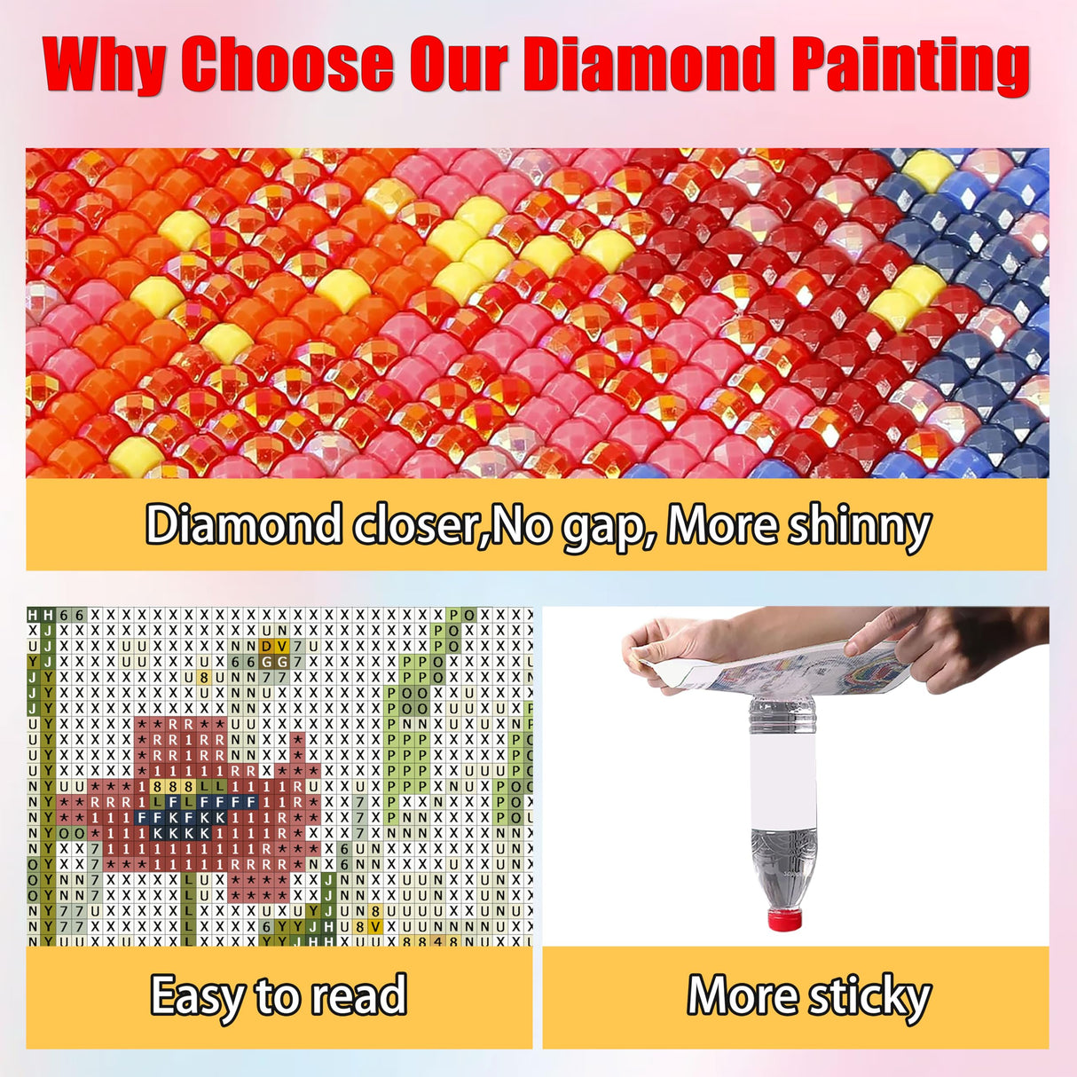Wild Flowers Square Diamond Painting Kits - Square Drill Diamond Paintings Flowers,Square Diamond Art,DIY Flower Gem Painting for Adults and Crafts for Gifts and Home Wall Decor 12x16inch Ausanrl