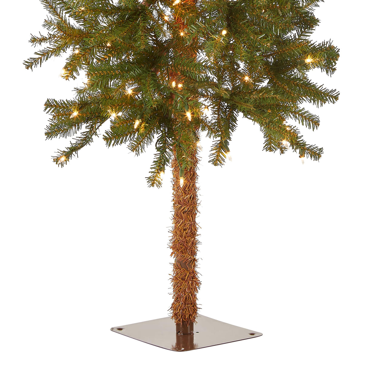 National Tree Company lit Artificial Christmas Tree Includes Pre-strung White Lights and Stand, Hickory Cedar Slim-5 ft National Tree Company