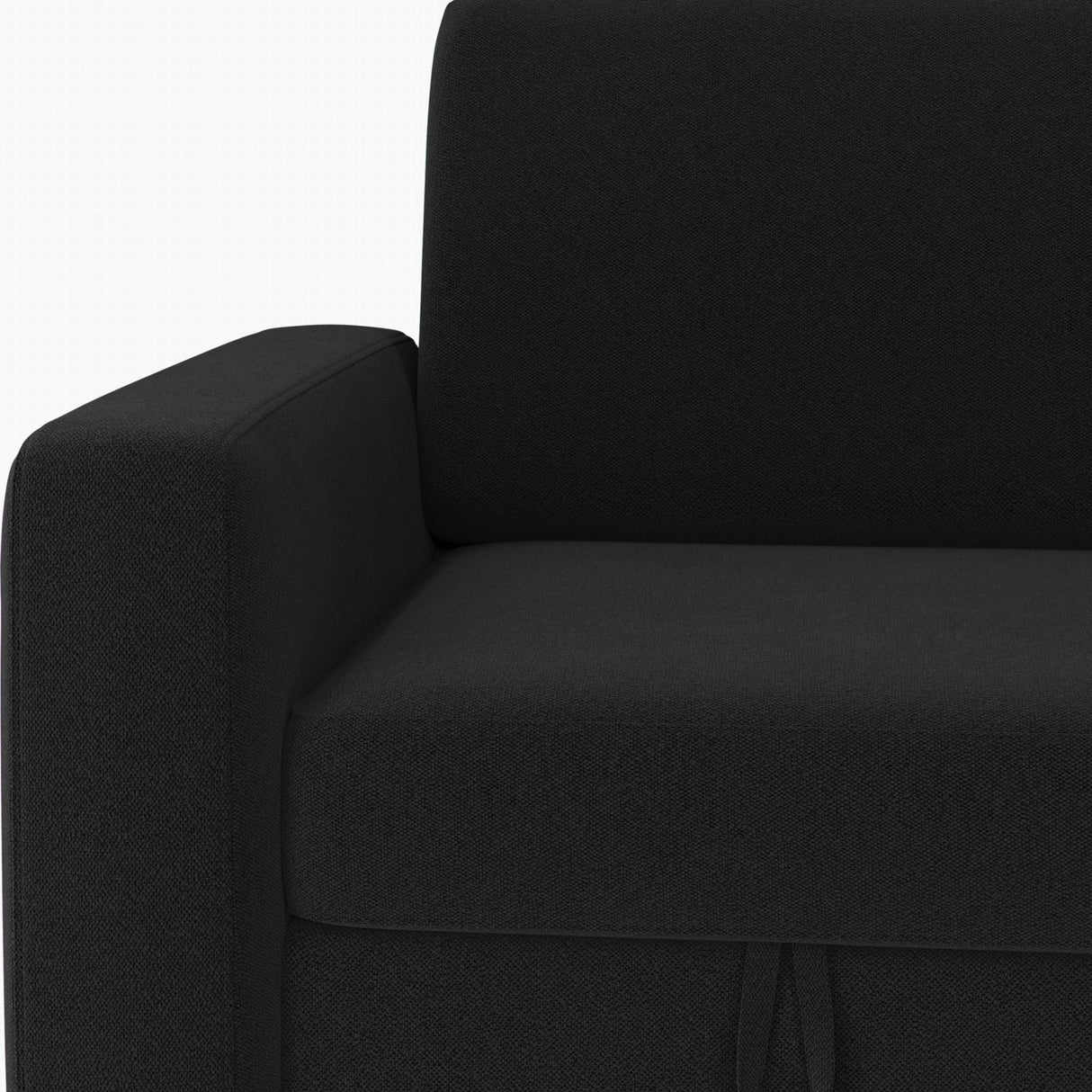 Yaheetech Sectional Sofa L-Shaped Sofa Couch Bed w/Chaise & USB, Reversible Couch Sleeper w/Pull Out Bed & Storage Space, 4-seat Fabric Convertible Sofa, Pull Out Couch for Living Room Black Yaheetech
