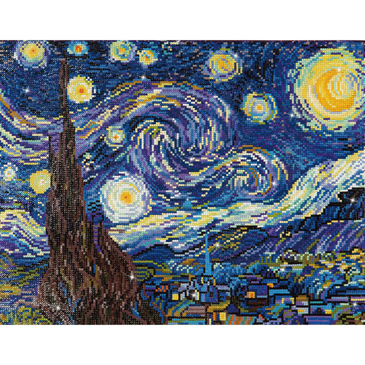DIAMOND DOTZ Starry Night (Van Gogh) Diamond Painting Kits for Adults - Diamond Art Kits a Relaxing Creative Craft Kit with Dotz Gems 16x20 DIAMOND DOTZ