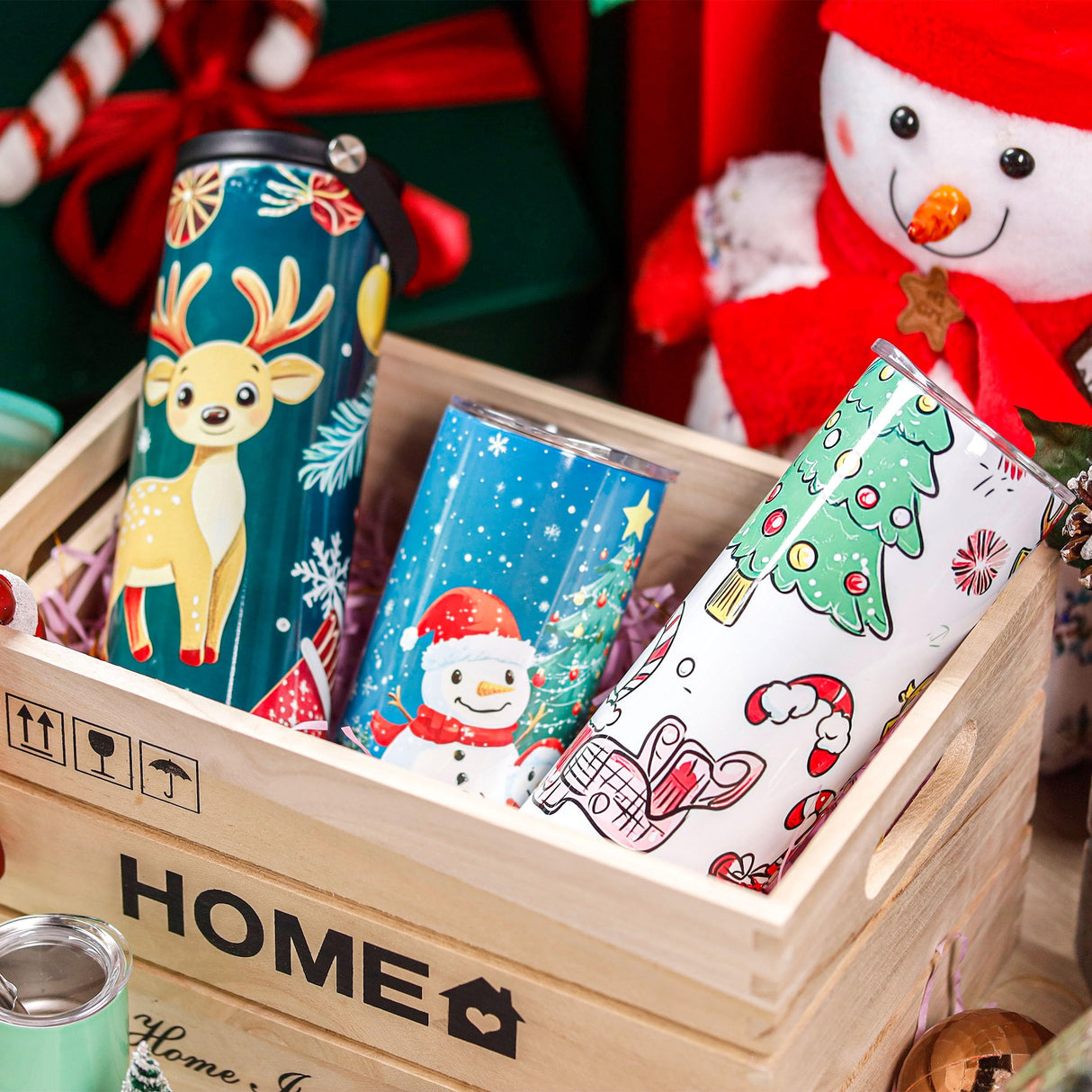 Joyclub 4 Pack 12 oz Sublimation Tumblers Stainless Steel Skinny Straight Sublimation Tumbler with Lid and Straw Ideal for DIY Gifts, Tea, Coffee,Wine Joyclub