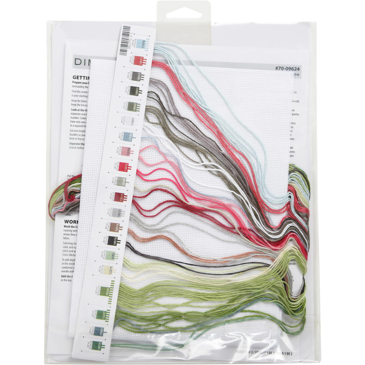 Dimensions 70-09624 Christmas Tree Holiday Counted Cross Stitch Kit, 8" x 10", 16 Cnt. White Aida, 4 Pieces Dimensions