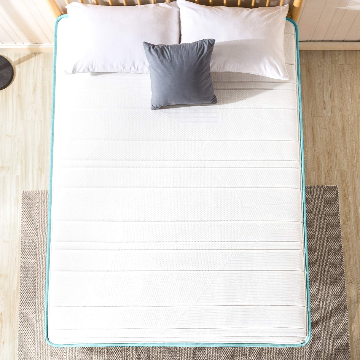 ZINUS 8 Inch Memory Foam Spring Hybrid Mattress, Queen, Euro Top Innerspring Mattress, Green Tea-Infused Foam, CertiPUR-US Certified, Mattress in A Box ZINUS