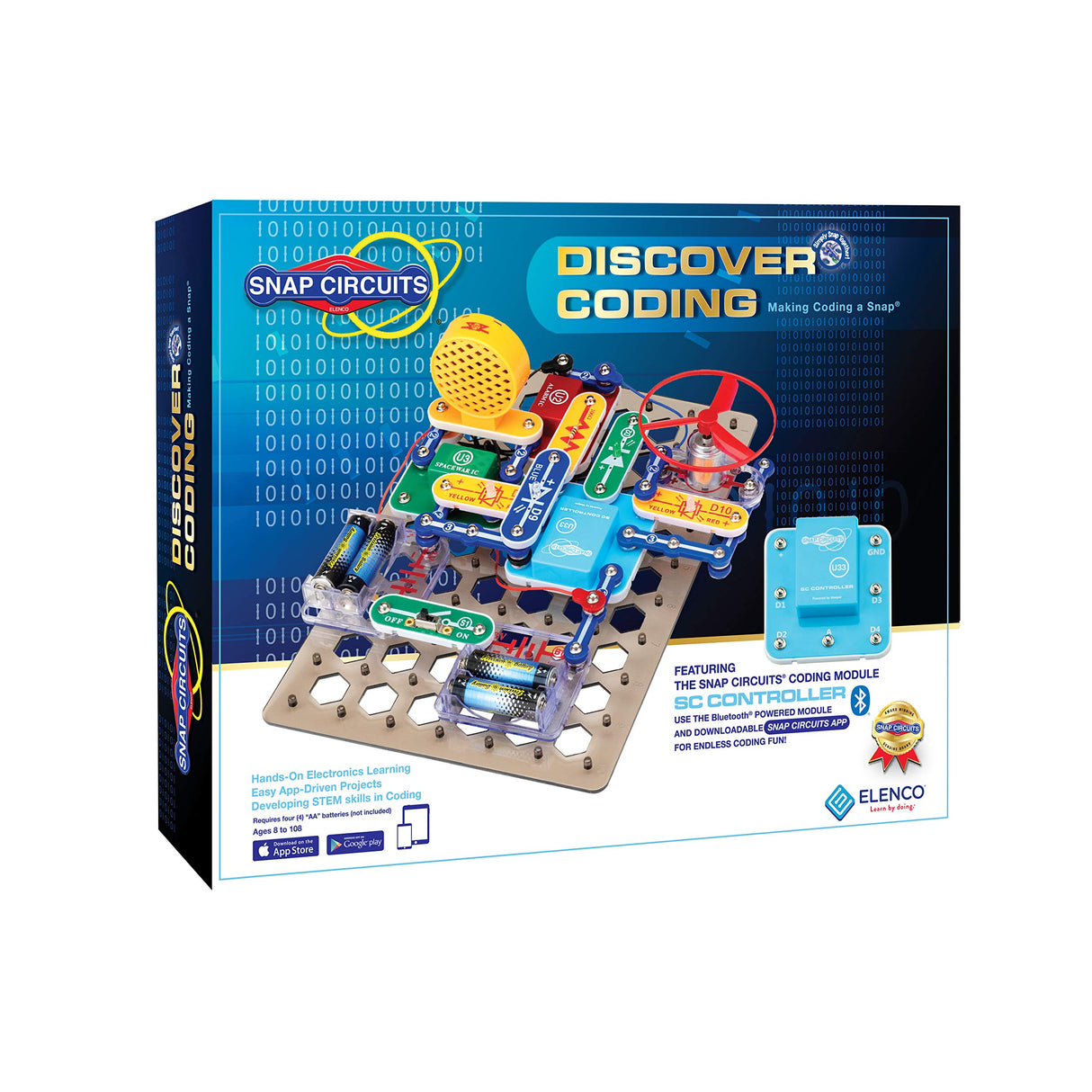 Snap Circuits Elenco Discover Coding Toy for Kids Ages 8 and Up Snap Circuits
