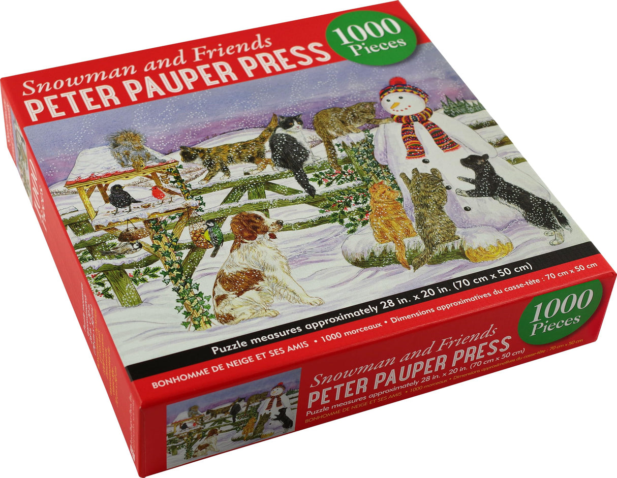 PETER PAUPER PRESS Snowman and Friends 1000 Piece Jigsaw Puzzle PETER PAUPER PRESS