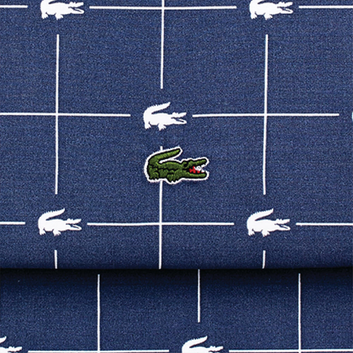 Lacoste 4-Piece Cotton Sheet Set, Slice, Vintage Indigo, Queen Lacoste