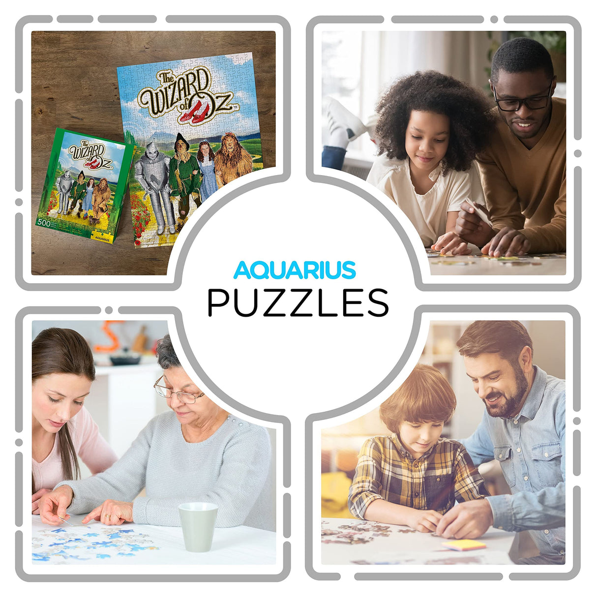 AQUARIUS Wizard of Oz Puzzle (500 Piece Jigsaw Puzzle) - Officially Licensed Wizard of Oz Merchandise & Collectibles - Glare Free - Precision Fit - 14 x 19 Inches AQUARIUS