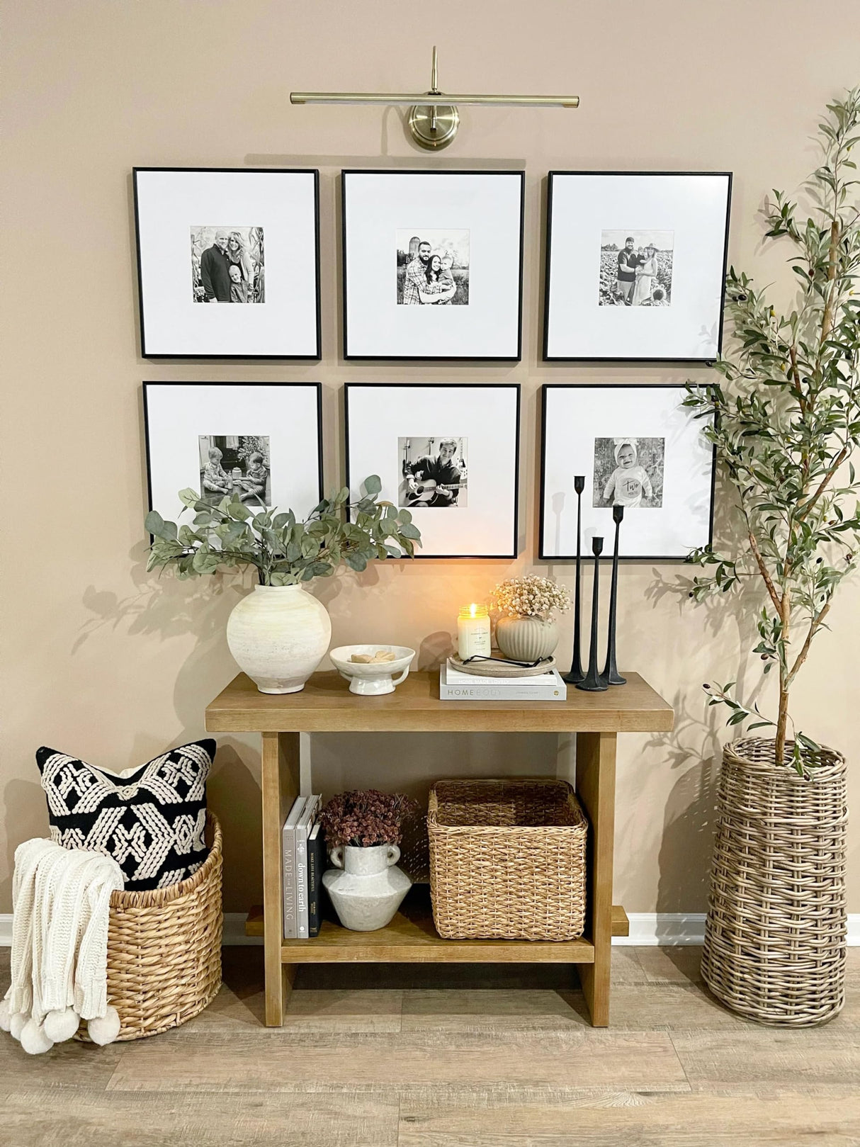 Nathan James Virgo Wood Accent Storage Console Sofa Table, for Entryway, Hallway or Living Room, 1, Light Brown Nathan James