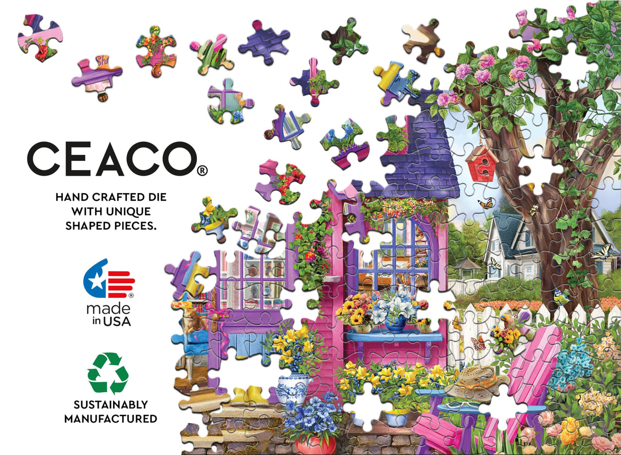 Ceaco - Chris Bigelow - She Shed - 500 Larger Sized Piece Jigsaw Puzzle Ceaco