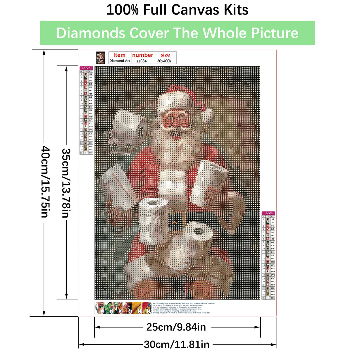 zhuoyaju Funny Bathroom Wall Art Diamond Painting Kits for Adults, 5D Christmas Santa Diamond Art Kits for Beginner, DIY Full Round Drill Diamond Dots Gem Painting Kit for Home Wall Decor 12x16 Inch zhuoyaju