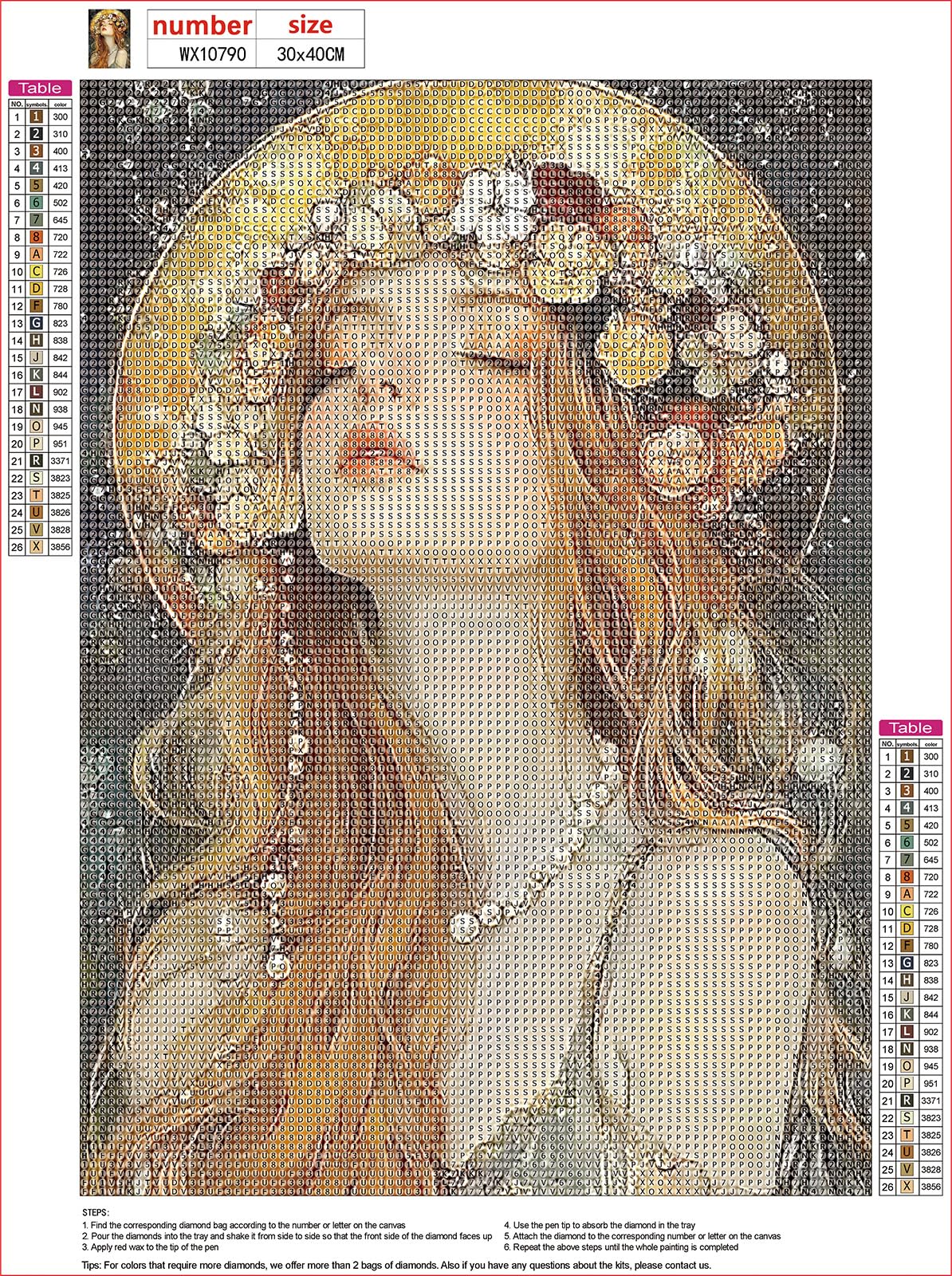 MXJSUA Beautiful Woman Diamond Art Painting Kits for Adults, Full Drill Diamond Dots Paintings for Beginners, Round 5D Paint with Diamonds Pictures Gems Art Painting Kits DIY Crafts Kits 12x16 Inch MXJSUA