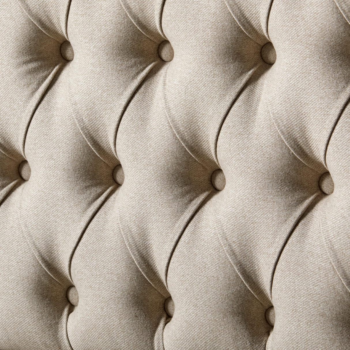 AMERLIFE Solid Wood Bed Frame Queen Size, Transitional Platform Bed with 52.5" Upholstered Tufted Headboard, Rubberwood/Roman Column Accents/Wood Slat Support/No Box Spring Needed AMERLIFE