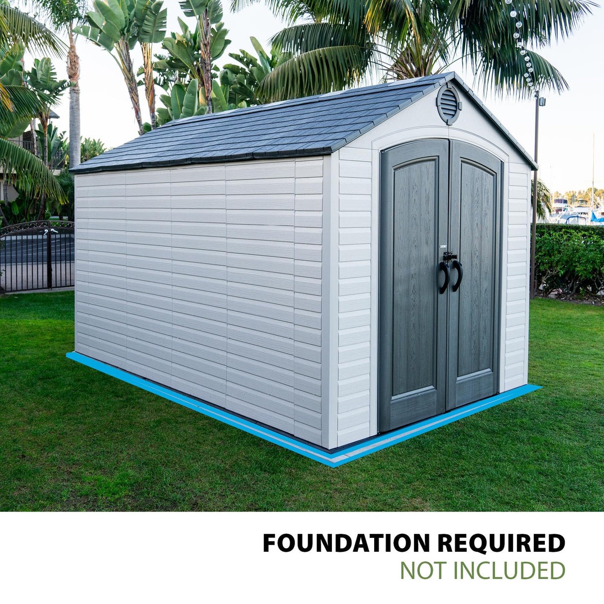 Lifetime Outdoor Storage Shed, 8 x 12.5 Foot Lifetime