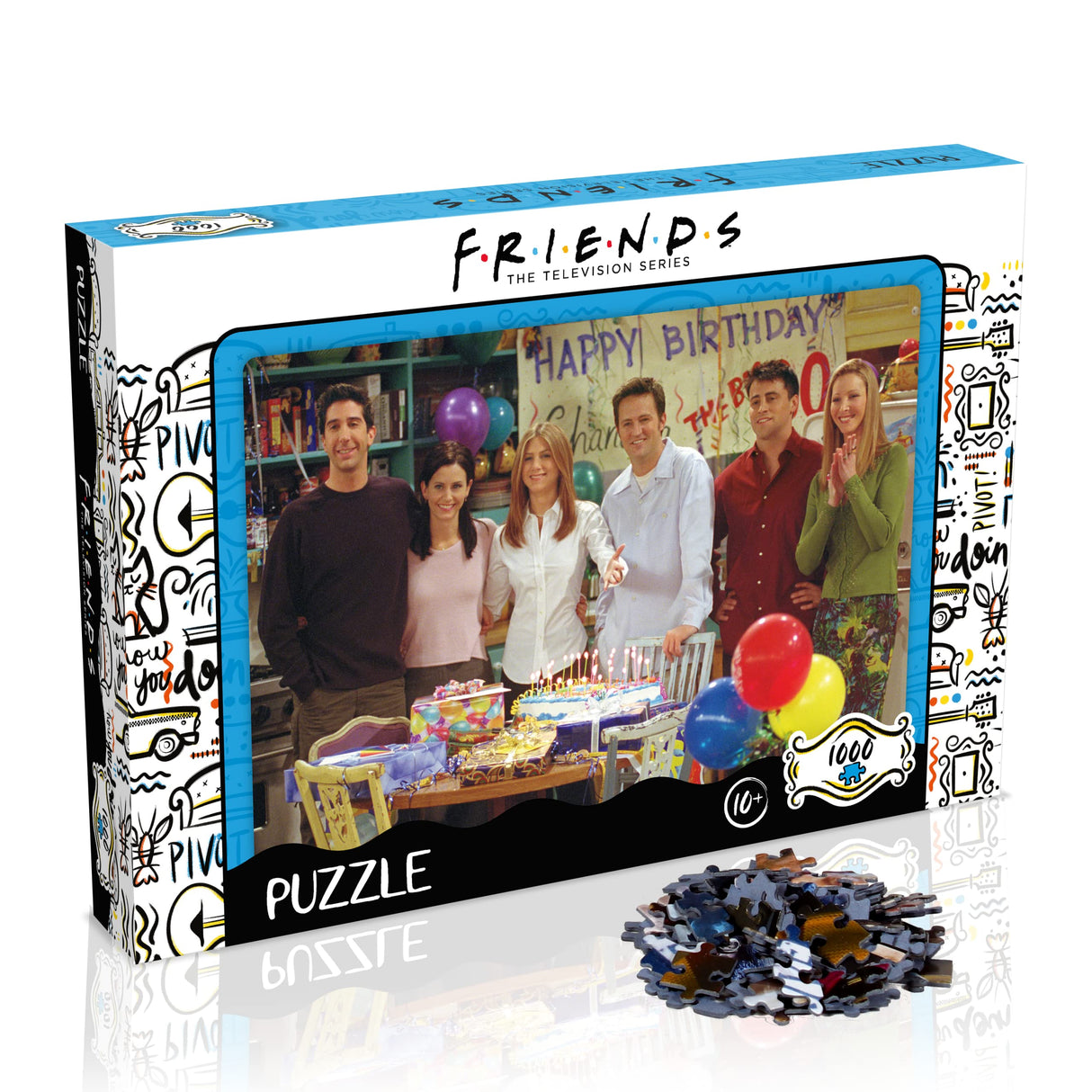 Top Trumps Friends Birthday 1000 Pc Jigsaw Puzzle (WM00940-ML1-6) Winning Moves