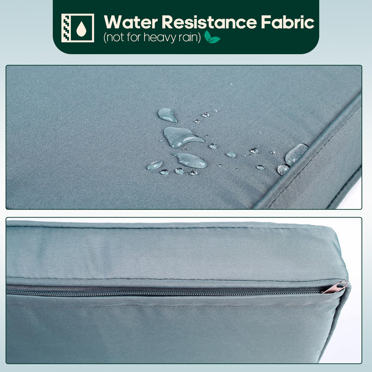 Niubya 3 Piece Wicker Rocking Chair Patio Furniture Sets, Outdoor Wicker Bistro Rattan Chair Conversation Sets with Cushions and Coffee Table, Grey and Brown Niubya